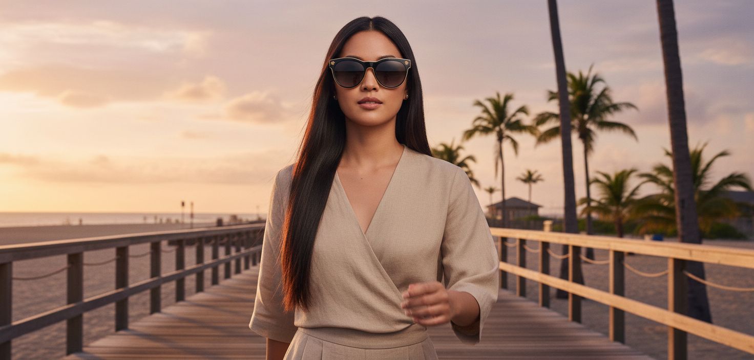 Versace round metal sunglasses with gray lenses and metal frame — view 3a