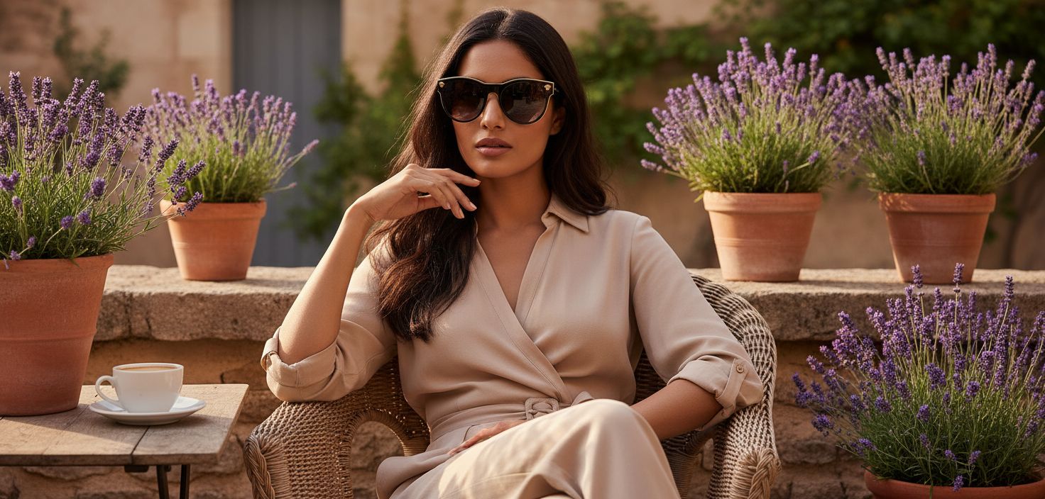 Versace round metal sunglasses with gray lenses and metal frame — view 4