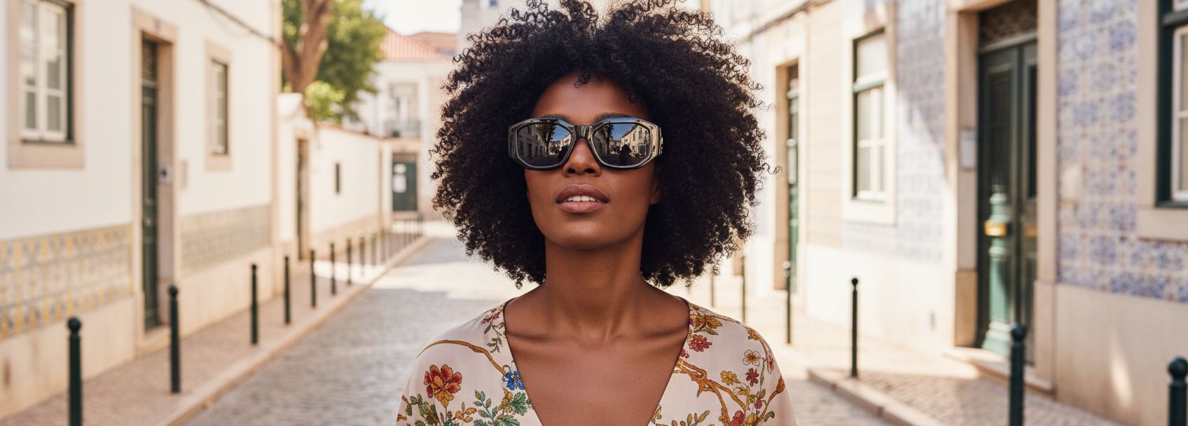 Versace gray acetate rectangle sunglasses with UV400 lenses — view 3a
