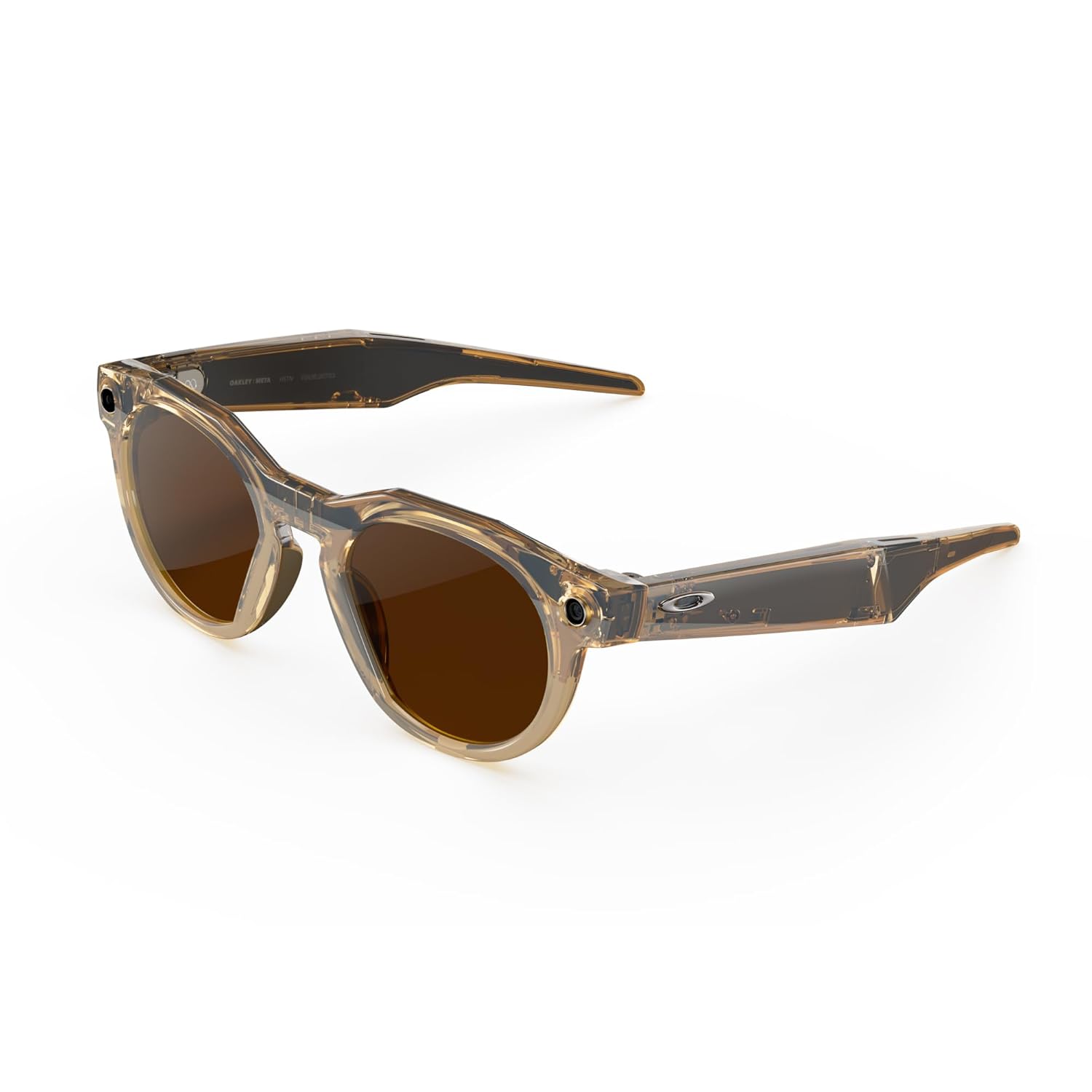 Light curry plastic rectangle sunglasses with photochromic brown lenses for cycling and active sports — view 1