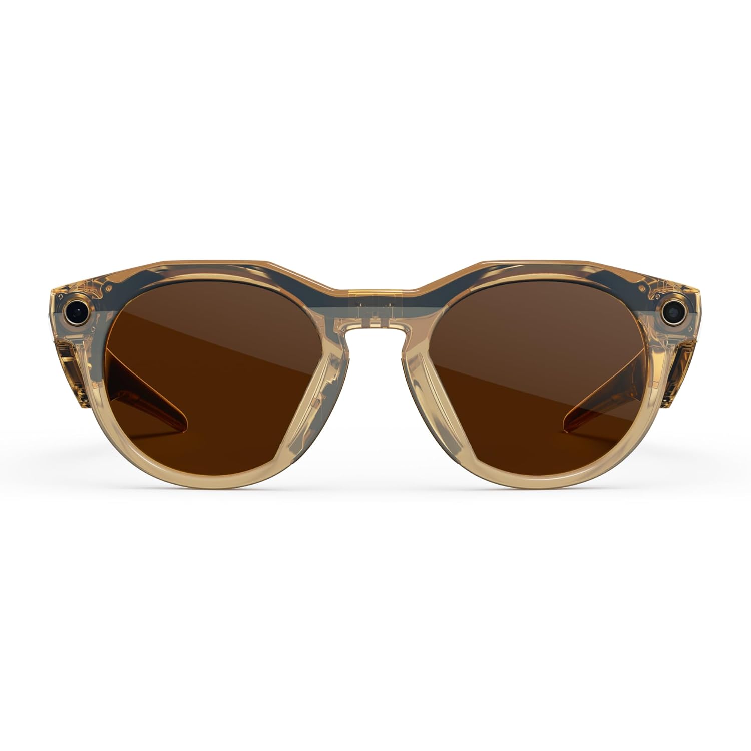 Light curry plastic rectangle sunglasses with photochromic brown lenses for cycling and active sports — view 3