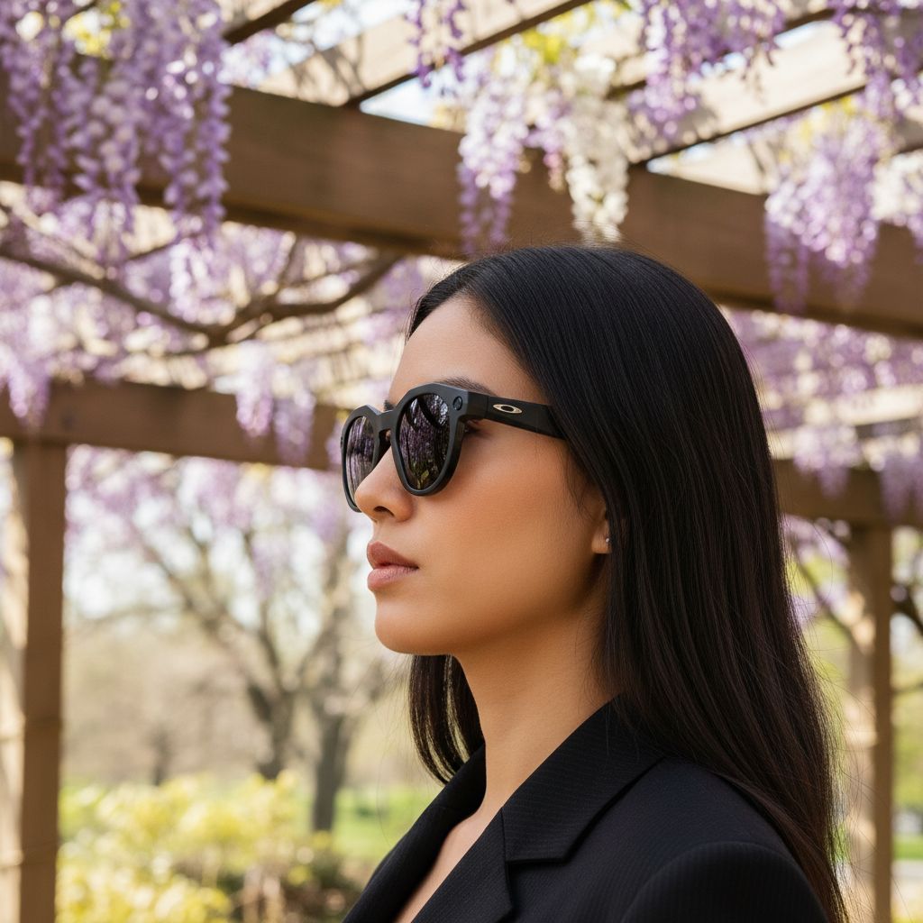 Polarized gray shield sunglasses with titanium frame and mirrored lenses for sports and active wear — view 3