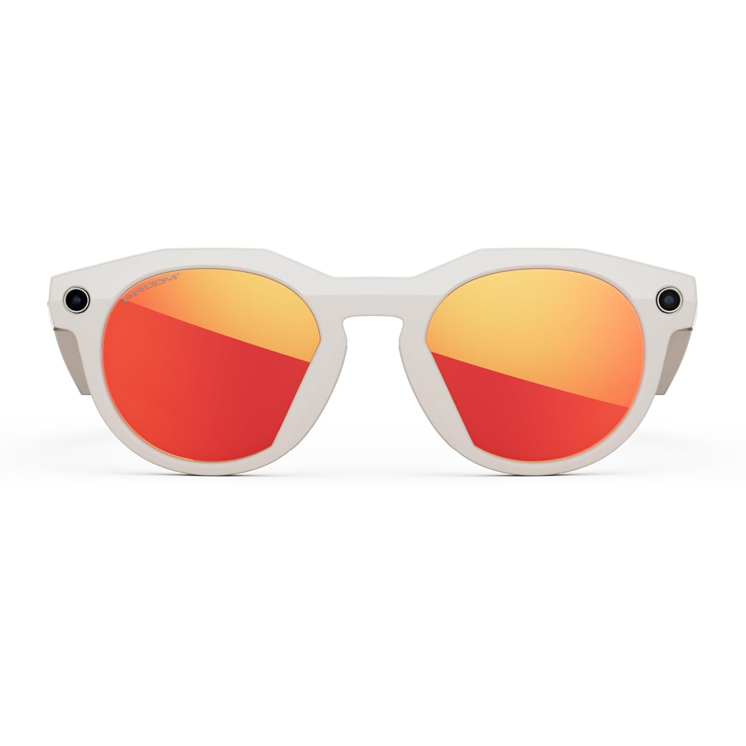 Warm grey polarized square sunglasses with photochromic lenses and sporty frame design for athletic performance — view 3