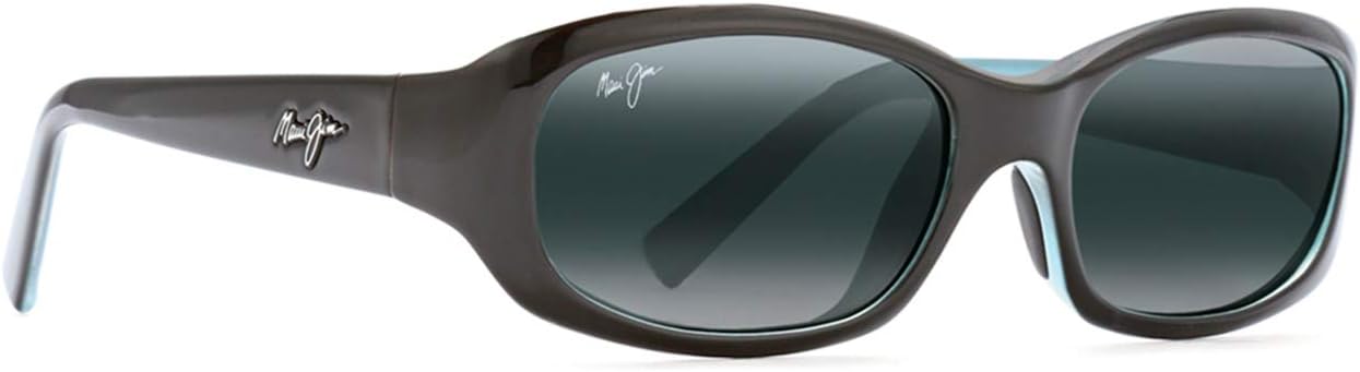 Polarized rectangular sunglasses with gray lenses and acetate frame for driving — view 2