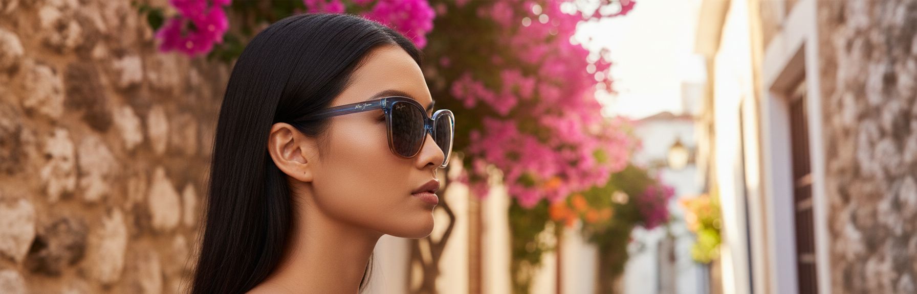 Polarized cat eye sunglasses with gray lenses and acetate frame, designed for fishing and water sports — view 3