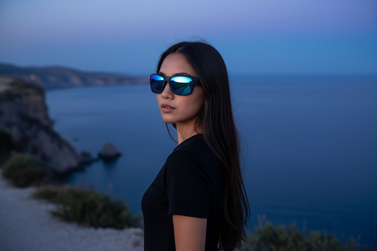 Gray polarized wraparound sunglasses with TR90 frame material, designed for fishing and water sports — view 2