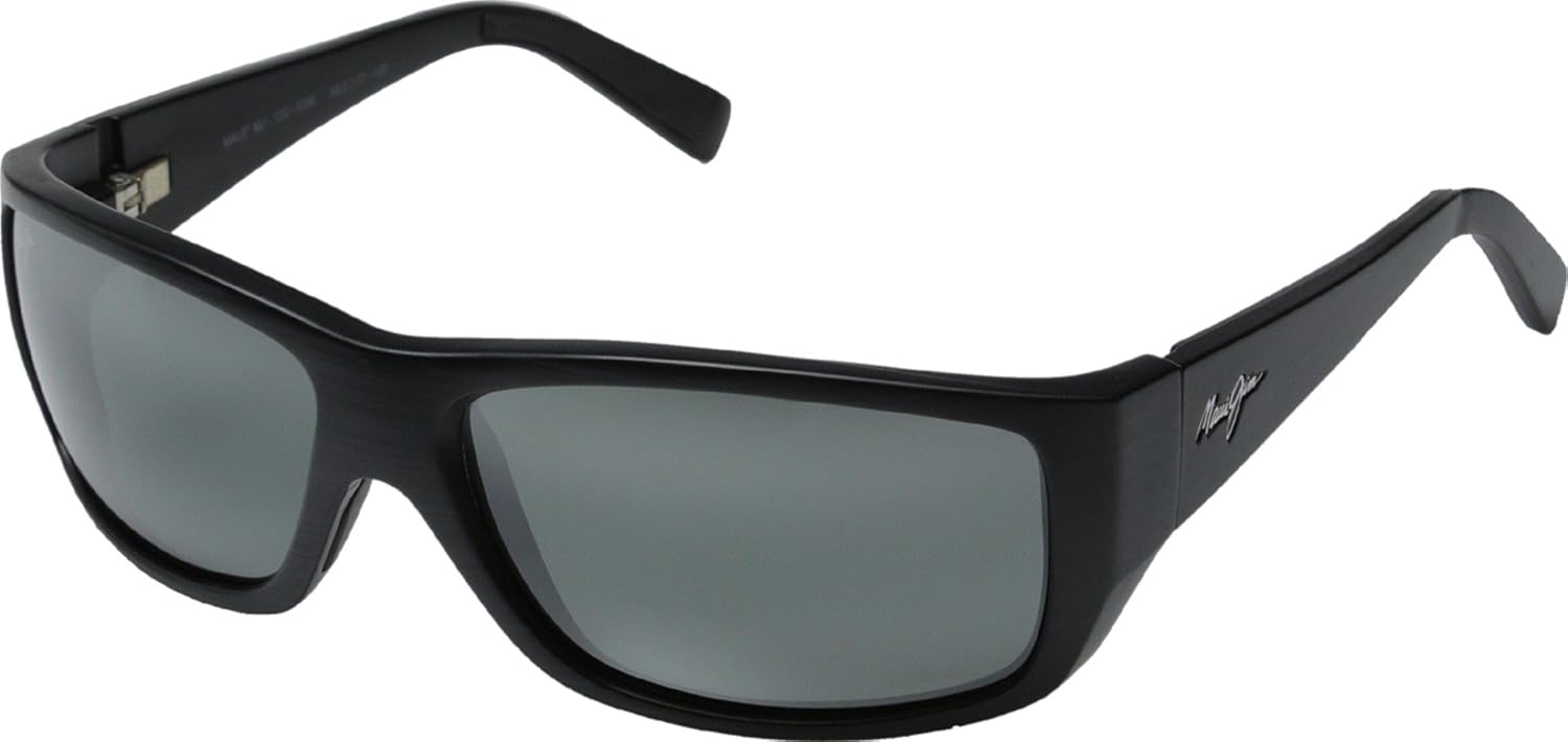 Maui Jim Wassup women's oversized sunglasses with gradient gray polarized lenses and acetate frame — view 1