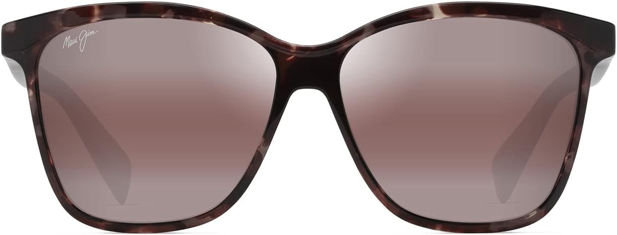 Maui Jim women's amber polarized butterfly sunglasses with acetate frame — view 1