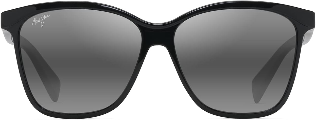 Maui Jim women's amber polarized butterfly sunglasses with acetate frame — view 5