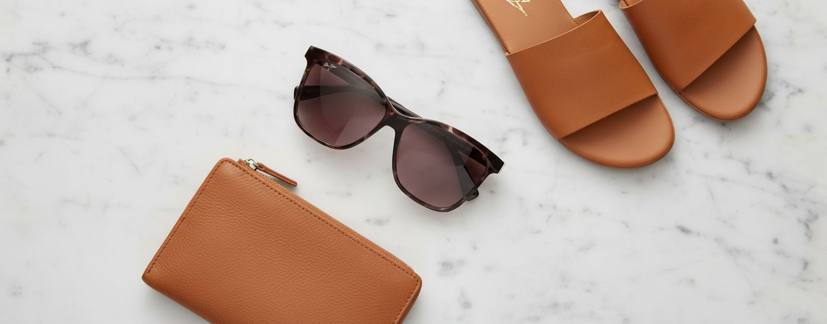 Maui Jim women's amber polarized butterfly sunglasses with acetate frame — view 7a