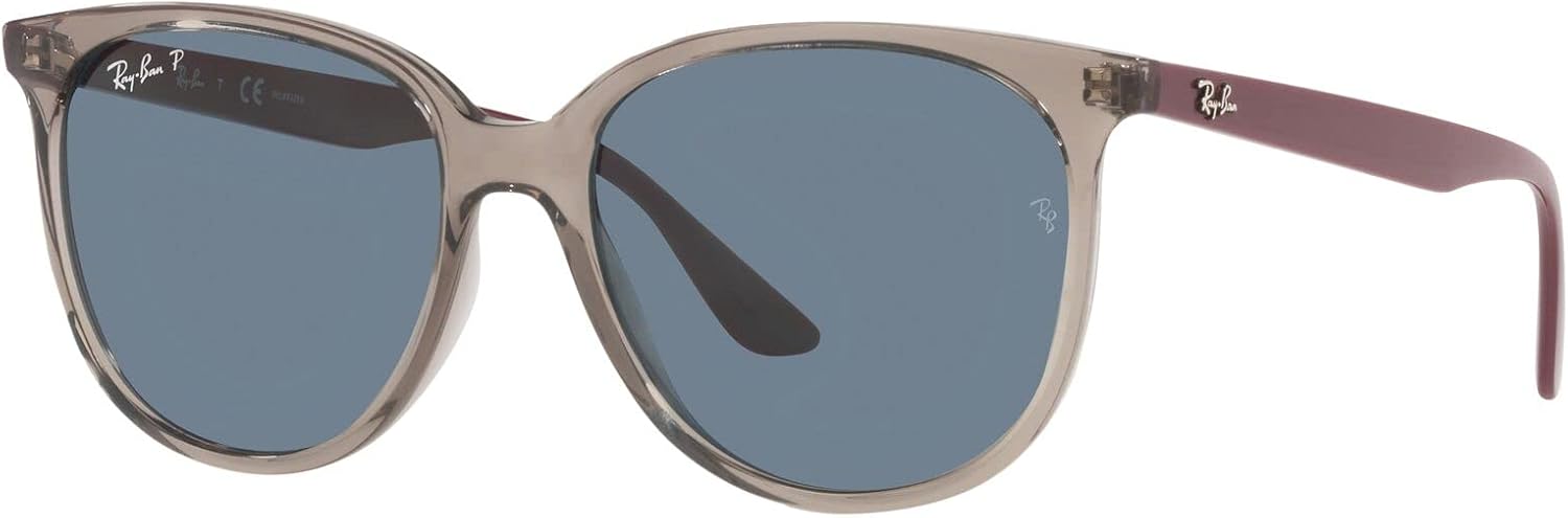 Gray square sunglasses with UV400 protection and acetate frames, front view — view 2