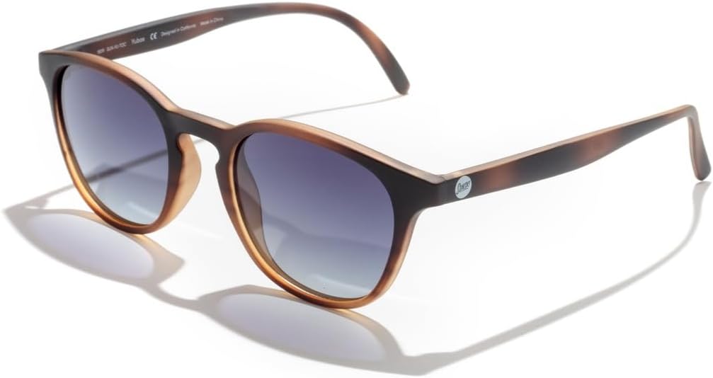 Sunski Yuba gray polarized wayfarer sunglasses with recycled TR90 frame — view 2