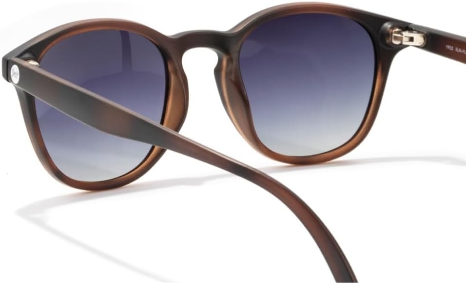 Sunski Yuba gray polarized wayfarer sunglasses with recycled TR90 frame — view 3