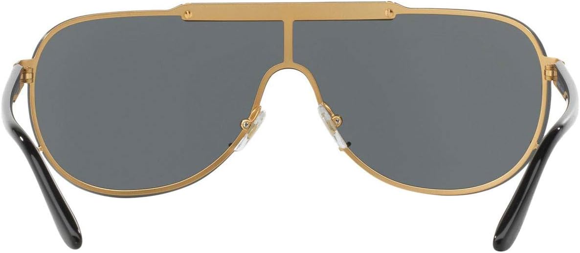 Gray acetate aviator sunglasses with UV400 protection lenses, front view — view 4