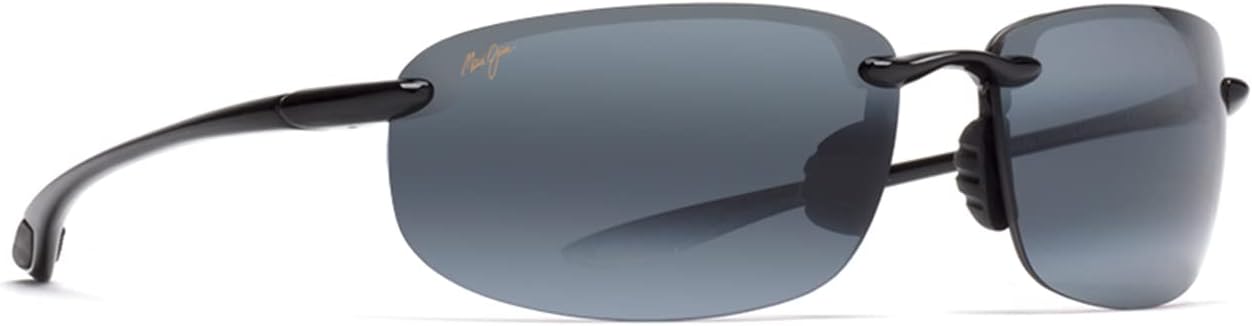 Polarized rectangular sunglasses with gray lenses and metal frame for driving — view 2