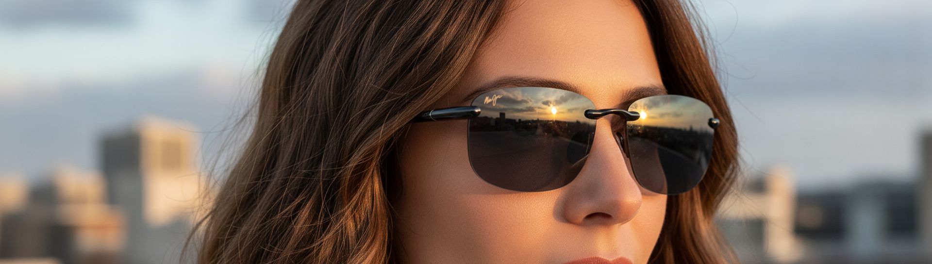 Polarized rectangular sunglasses with gray lenses and metal frame for driving — view 4