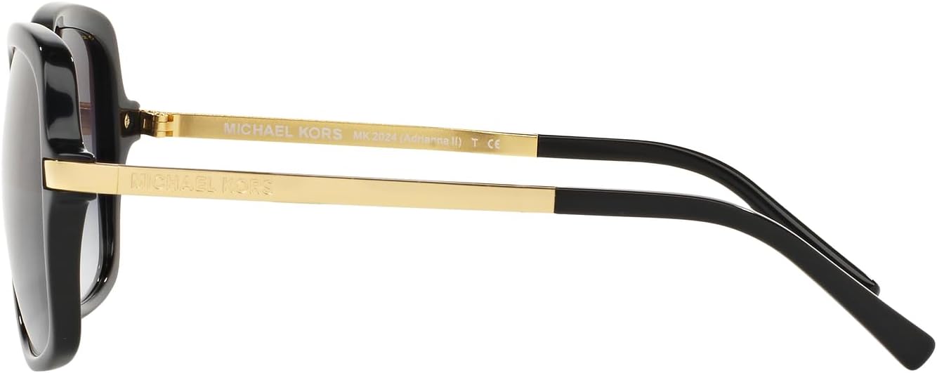 Michael Kors gray square sunglasses with acetate frame — view 4