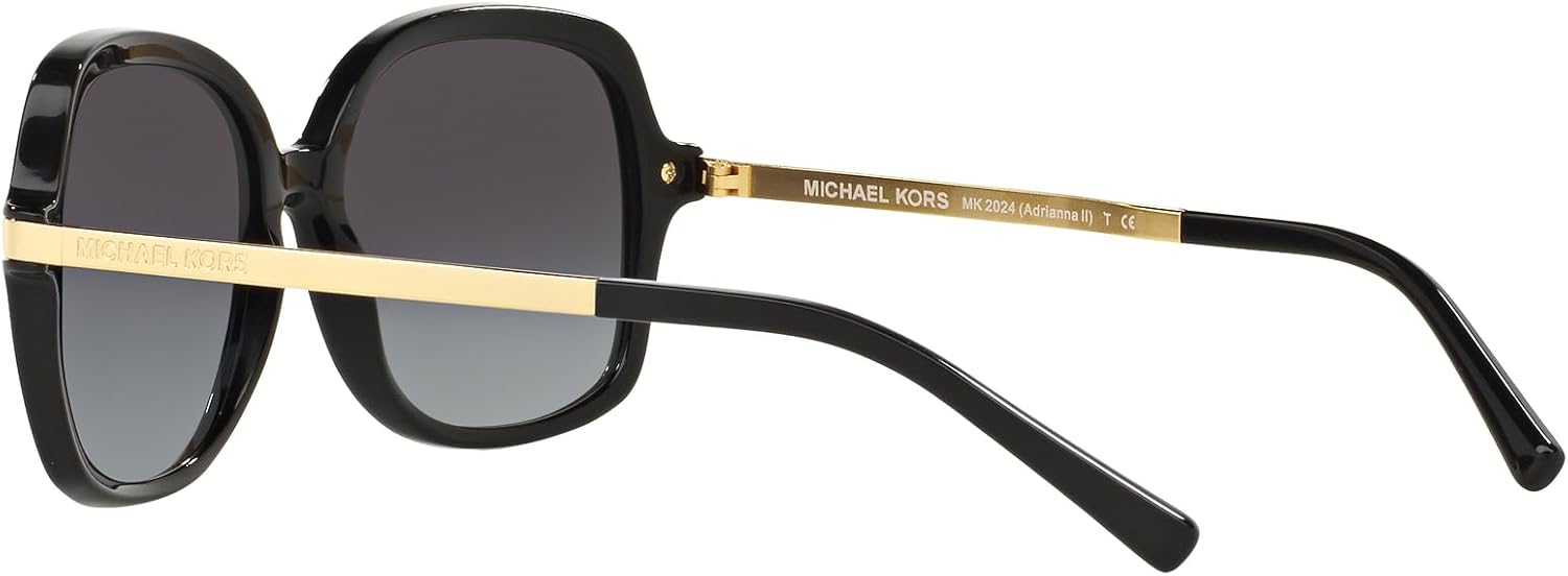 Michael Kors gray square sunglasses with acetate frame — view 2
