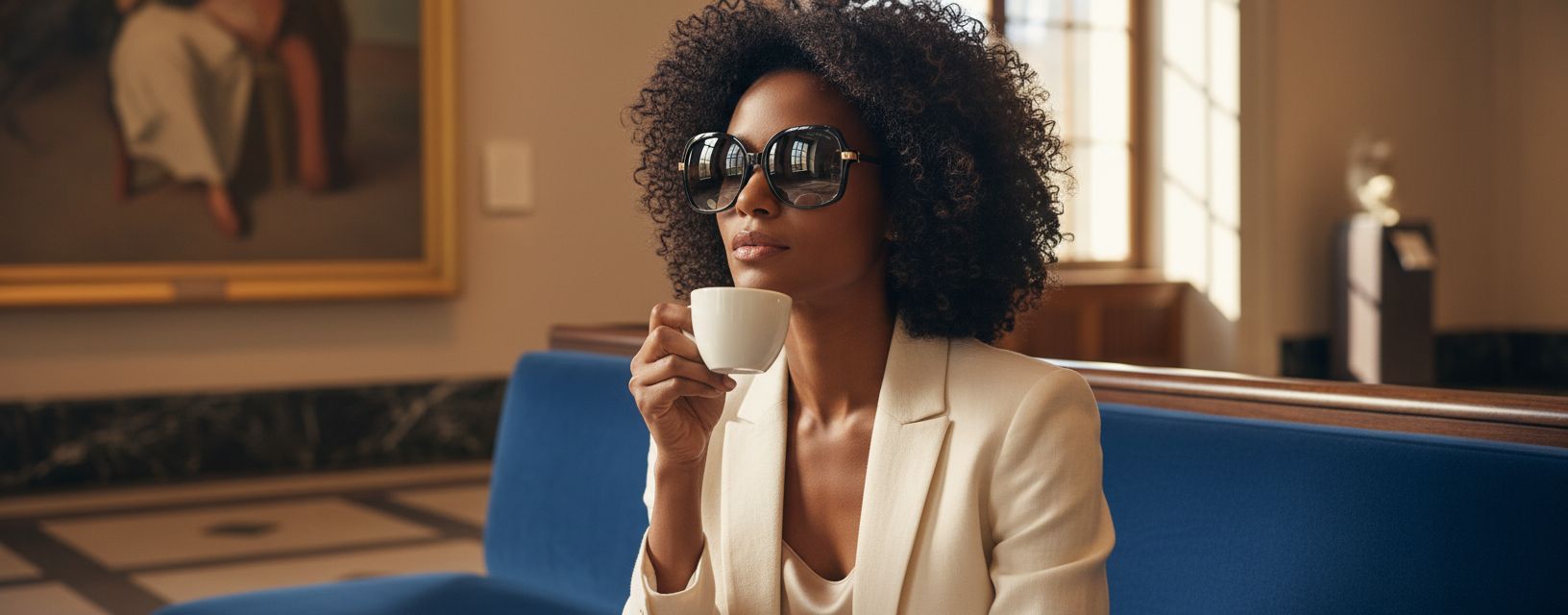 Michael Kors gray square sunglasses with acetate frame — view 4