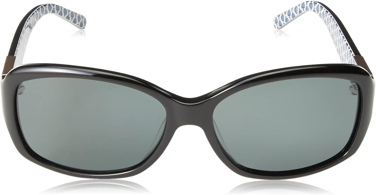 Gray UV400 cat-eye sunglasses with acetate frame, anti-glare lenses, front view — view 2