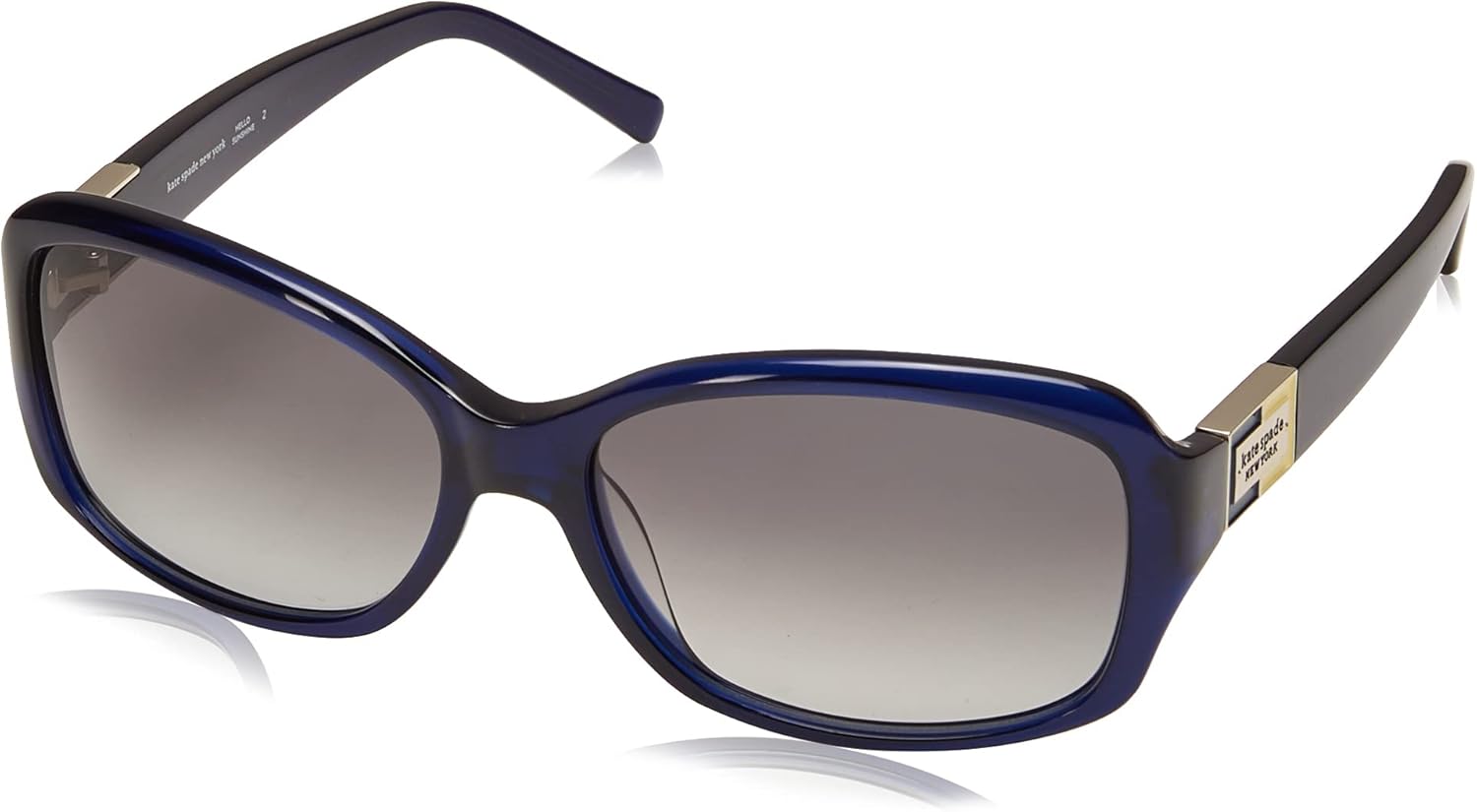 Gray UV400 cat-eye sunglasses with acetate frame, anti-glare lenses, front view — view 3