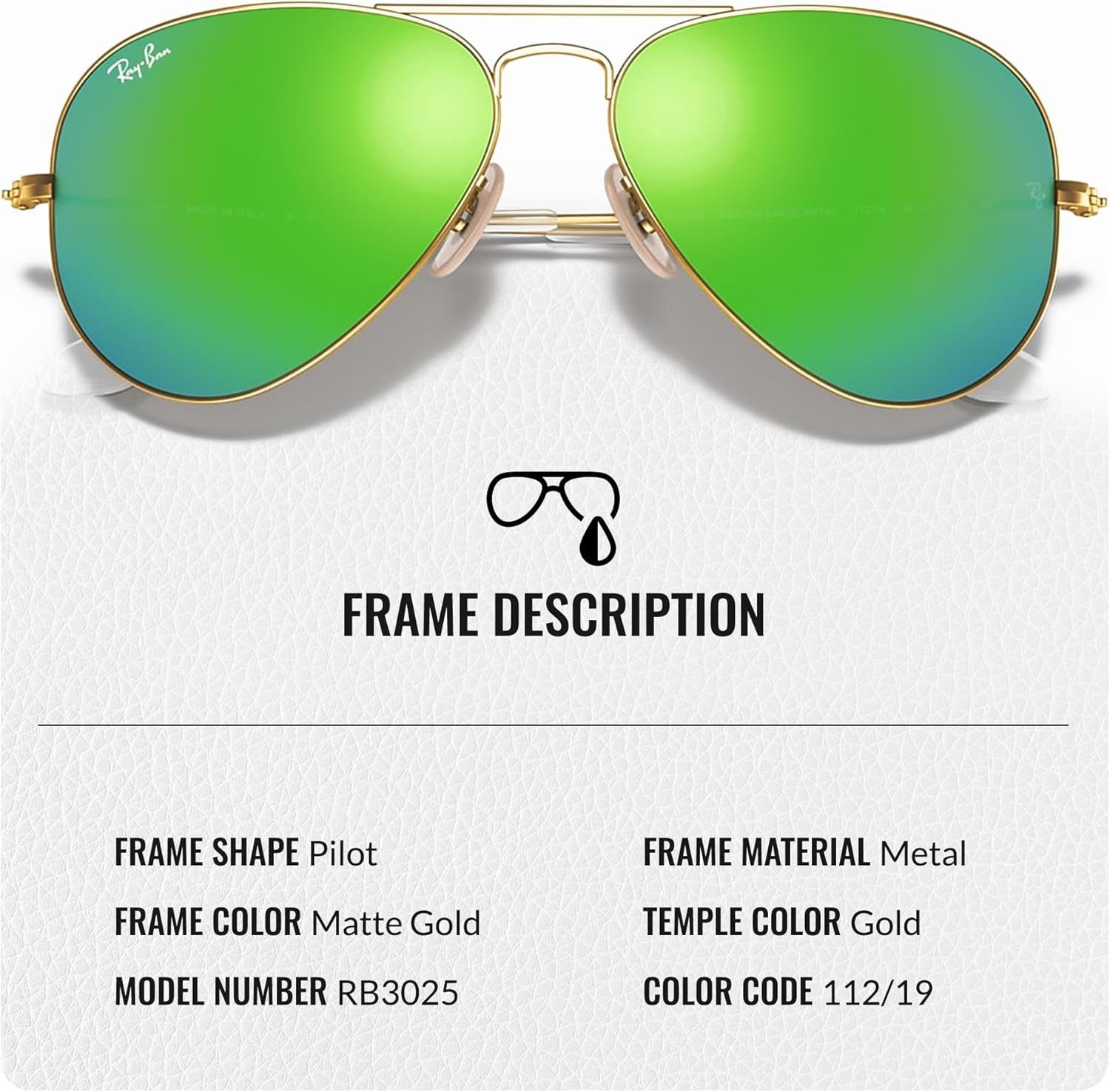 Mirrored blue aviator sunglasses with metal pilot-shaped frame — view 3
