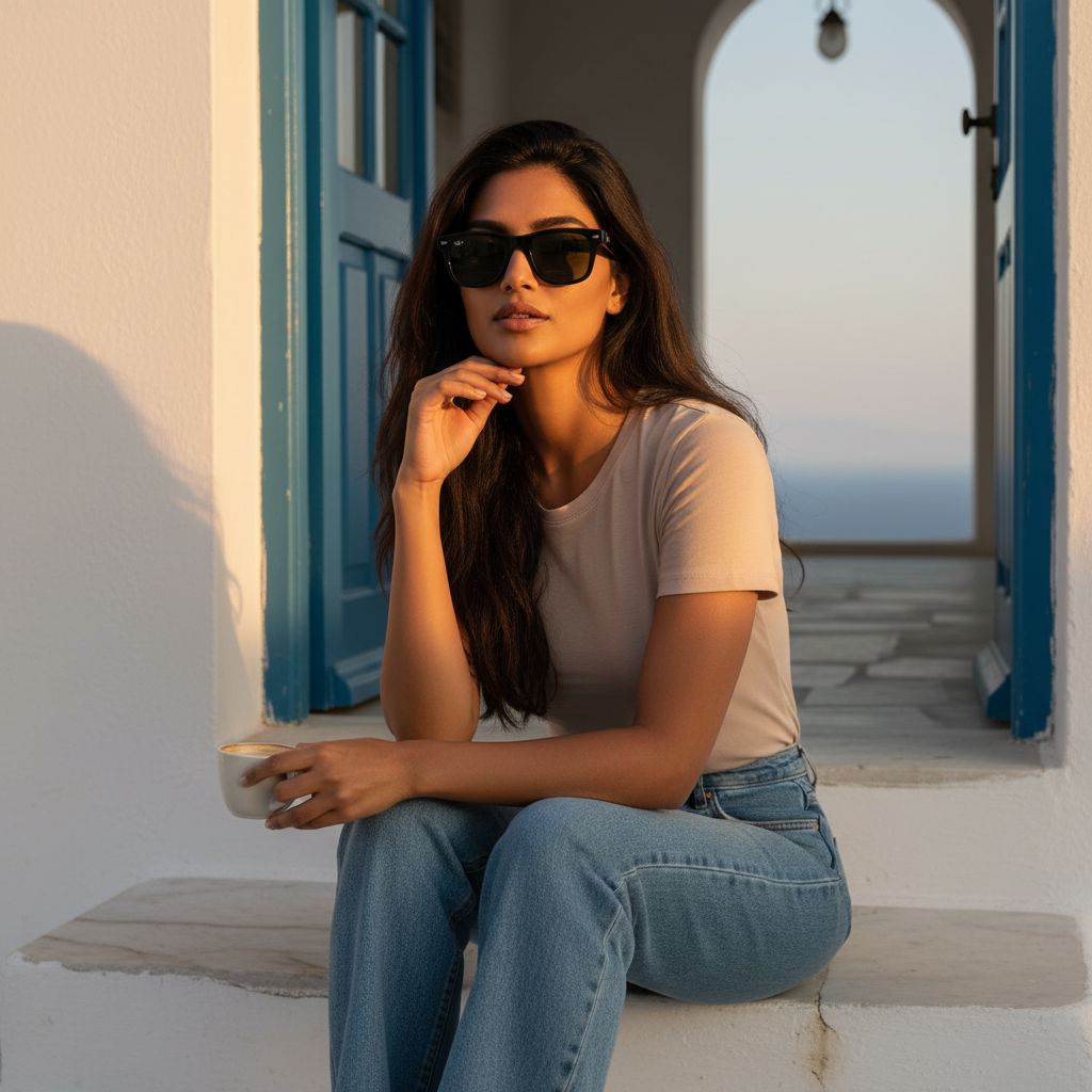 Shiny black Wayfarer-frame sunglasses with photochromic gradient gray lenses and anti-glare coating — view 4