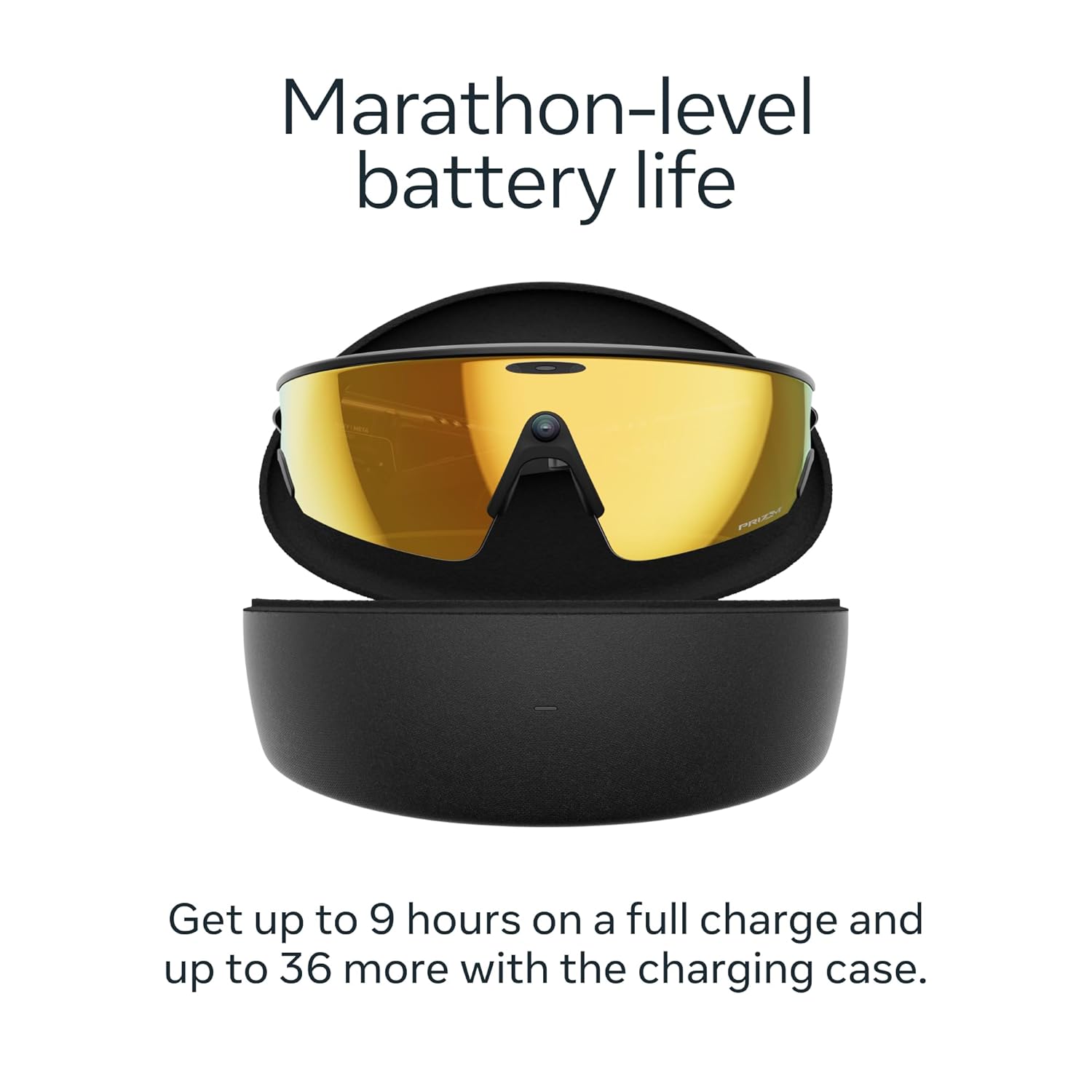 Polarized mirrored amber shield sunglasses with titanium frame for cycling and sports — view 3