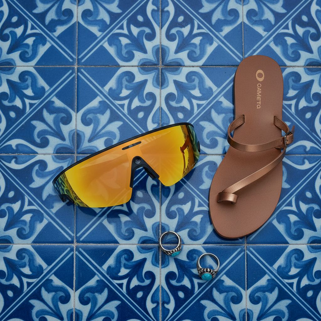 Polarized mirrored amber shield sunglasses with titanium frame for cycling and sports — view 7a