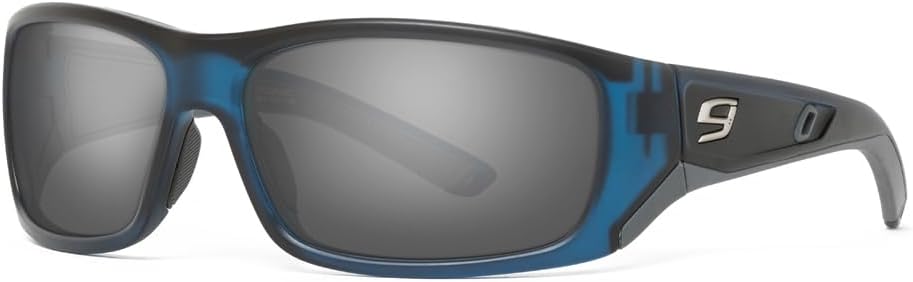 Gray polarized wraparound sport sunglasses with anti-glare lenses for fishing and outdoor activities — view 5