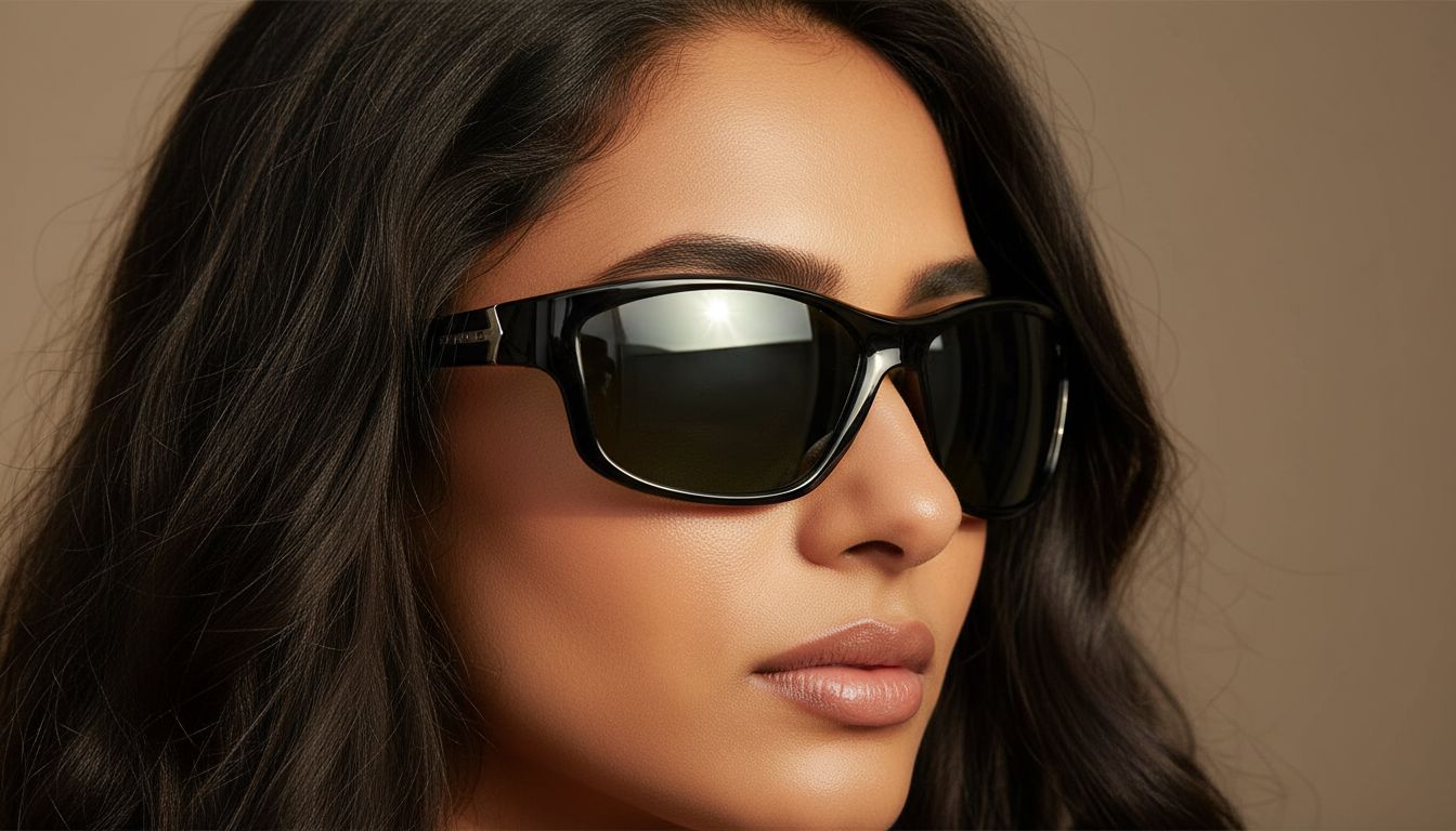 Polarized gray rectangle sunglasses with metal frame for fishing and driving — view 4