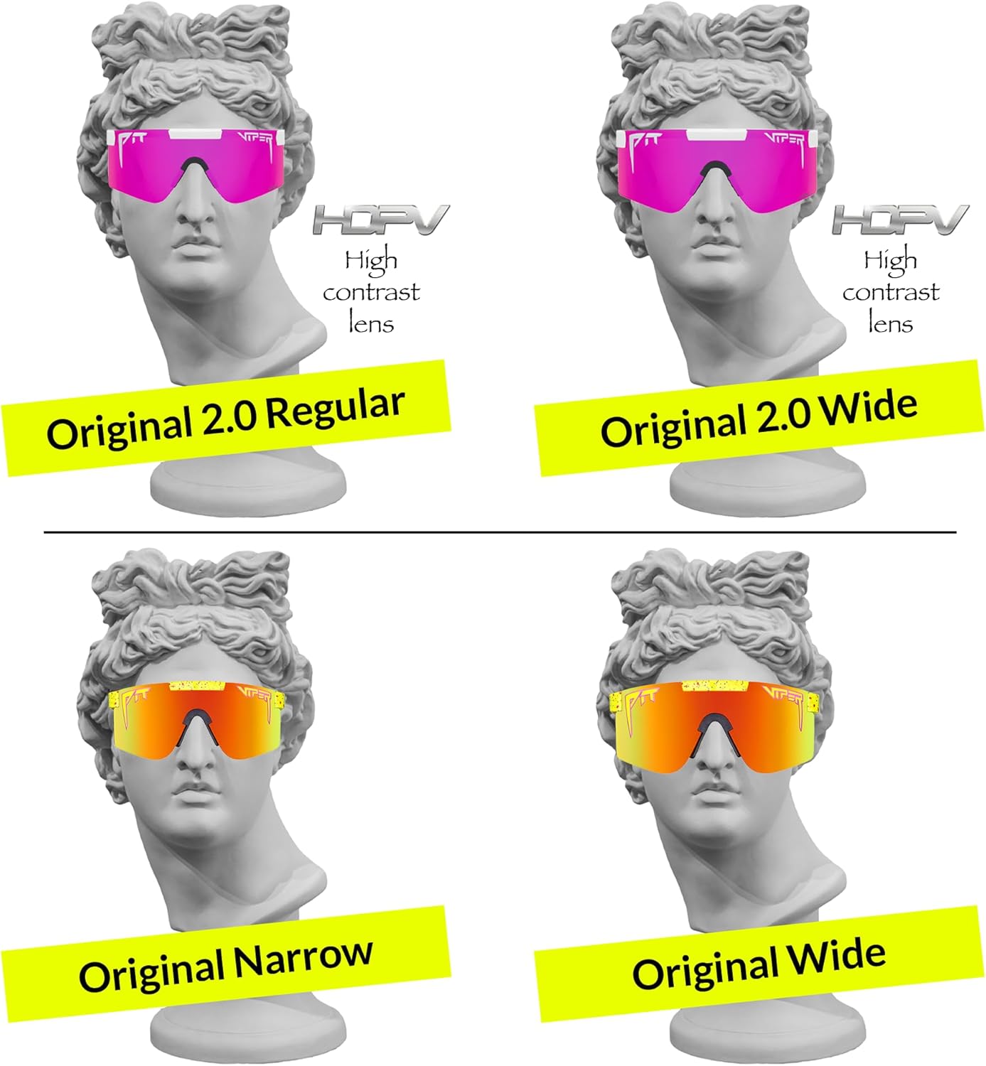 Pit Viper gray wraparound sport sunglasses with polycarbonate anti-glare lenses and TR90 frame — view 3