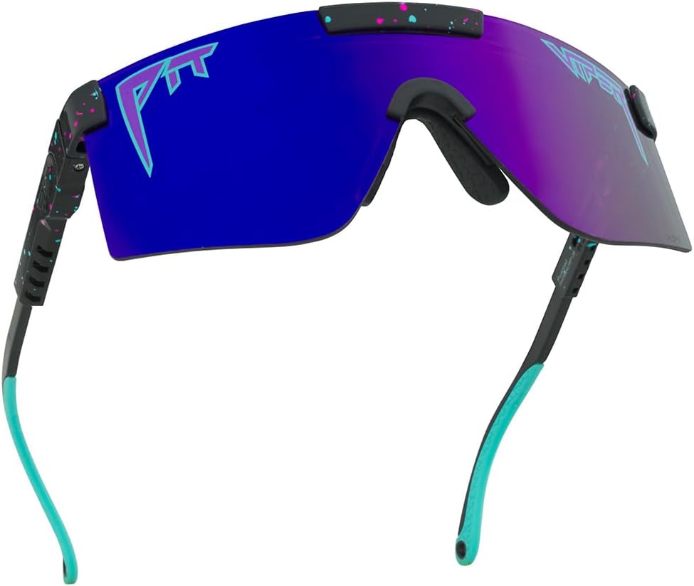Pit Viper Sunglasses I The Original 2.0 I 100% UV Lens, Indestructible Frame I Turbo Adjustable I Micro Fiber Bag & Straps