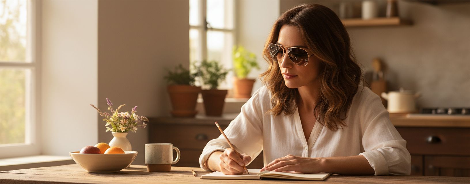 Polarized aviator sunglasses with bronze lenses and gold metal frame, large fit for driving — view 4