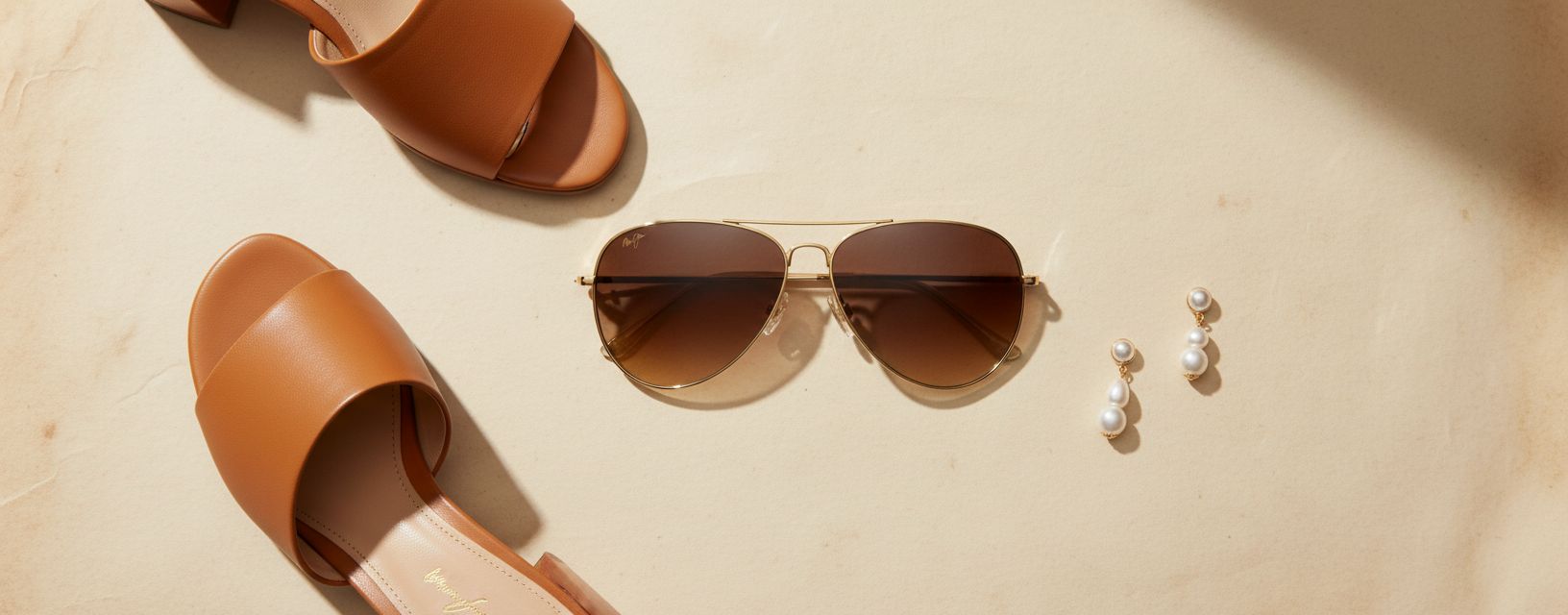 Polarized aviator sunglasses with bronze lenses and gold metal frame, large fit for driving — view 6