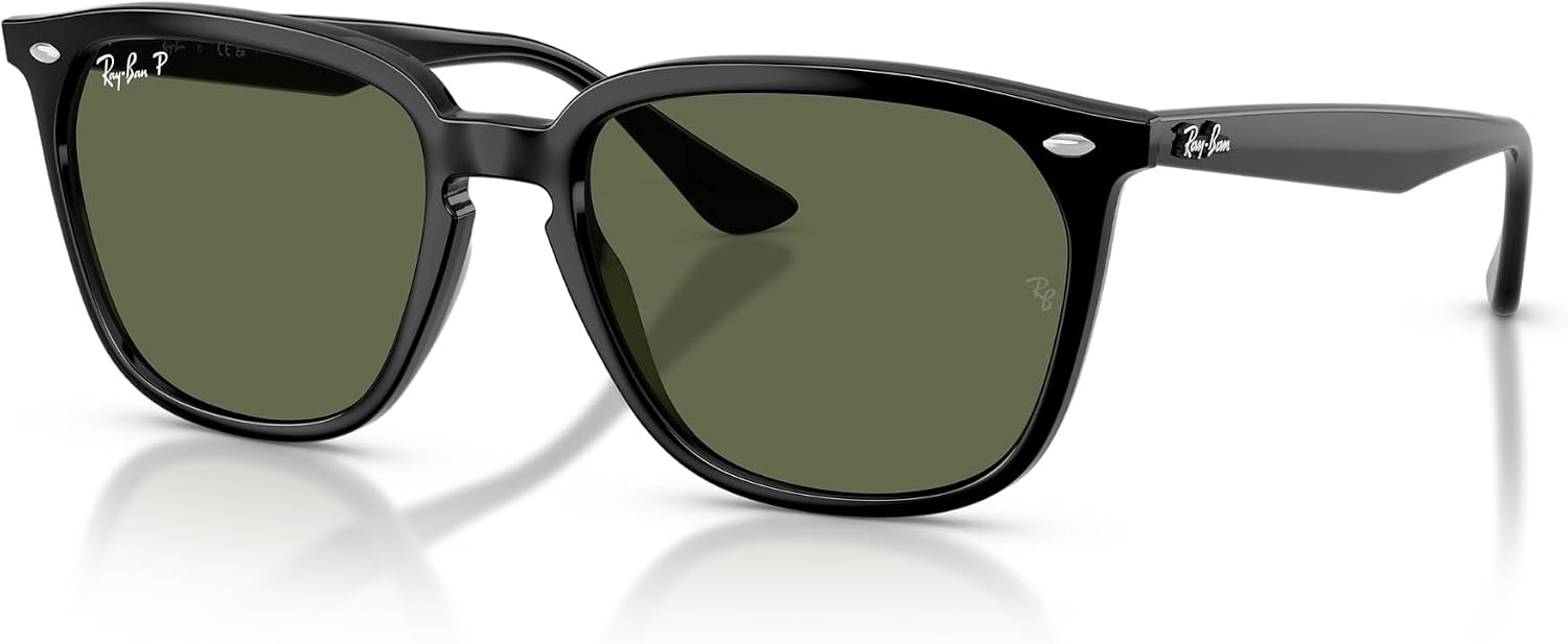 Classic gray square sunglasses with acetate frame, UV400 protection — view 3