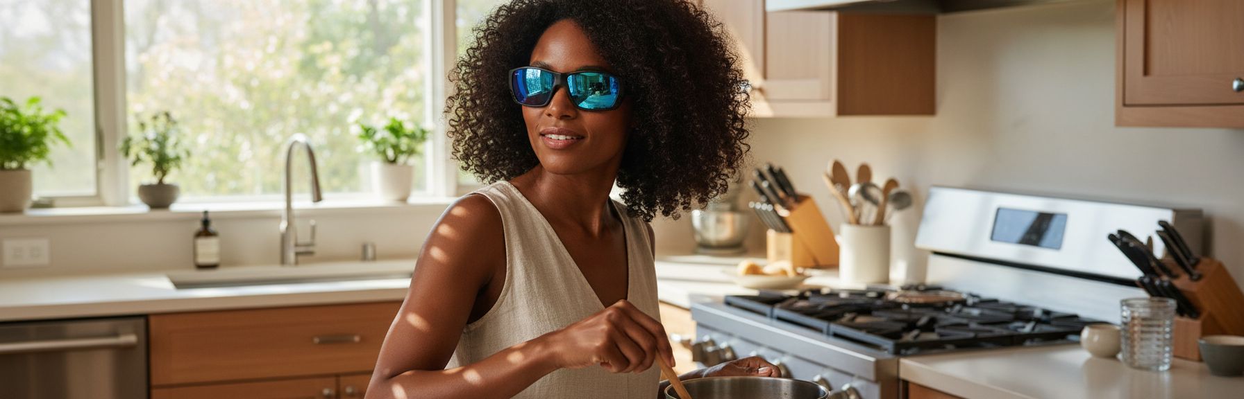 Tortoise acetate rectangle sunglasses with polarized amber copper lenses — view 2