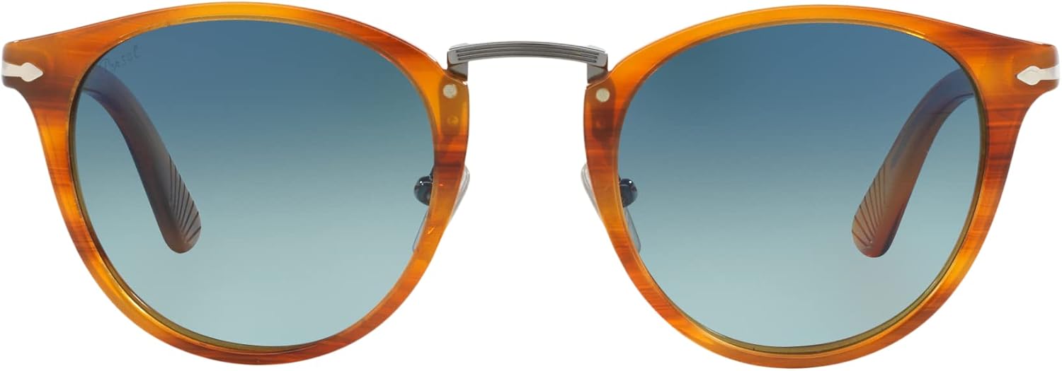 Polarized round sunglasses with gray lenses and acetate frame — view 3