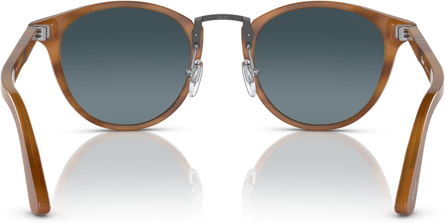 Polarized round sunglasses with gray lenses and acetate frame — view 4