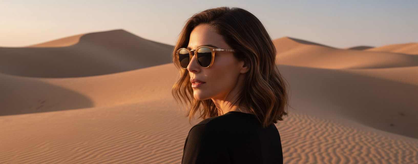 Polarized round sunglasses with gray lenses and acetate frame — view 2
