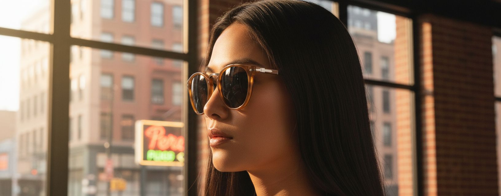 Polarized round sunglasses with gray lenses and acetate frame — view 3