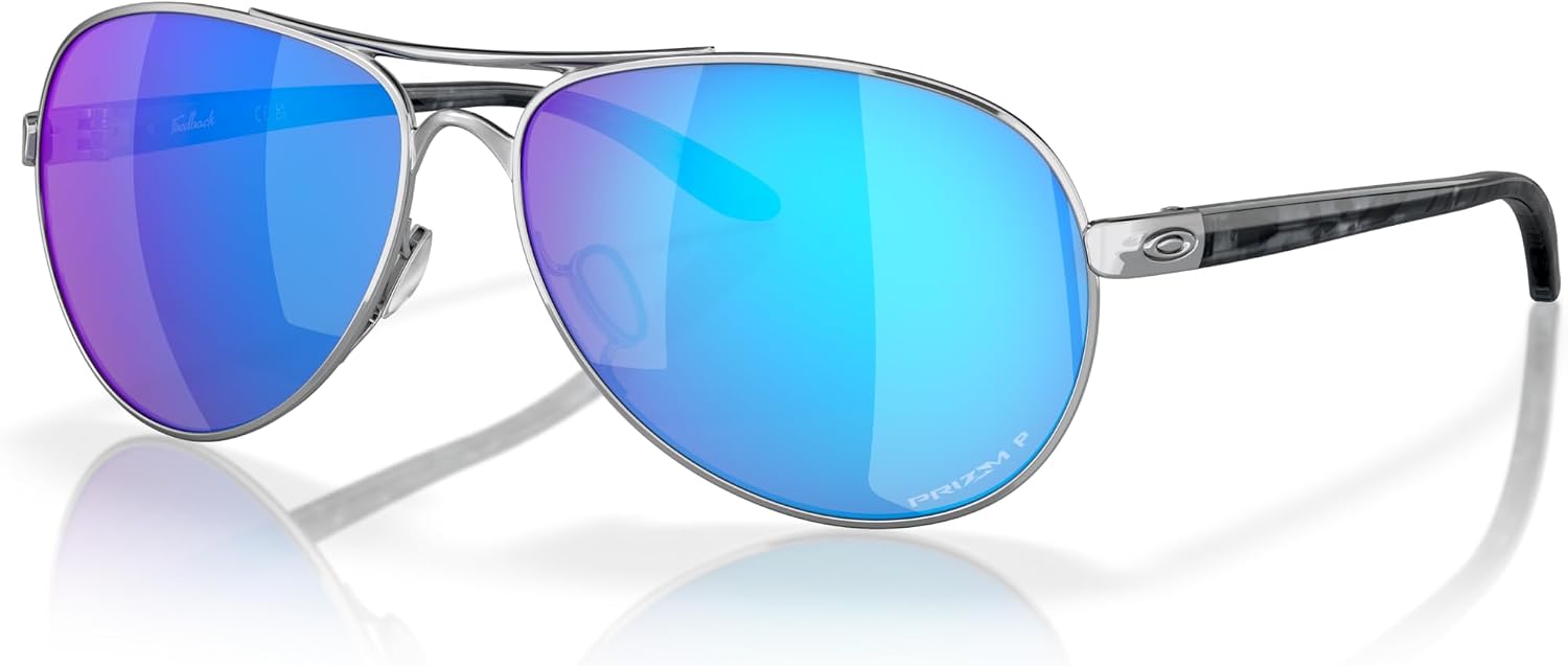 Gray polycarbonate lens aviator sunglasses with metal frame for women — view 4