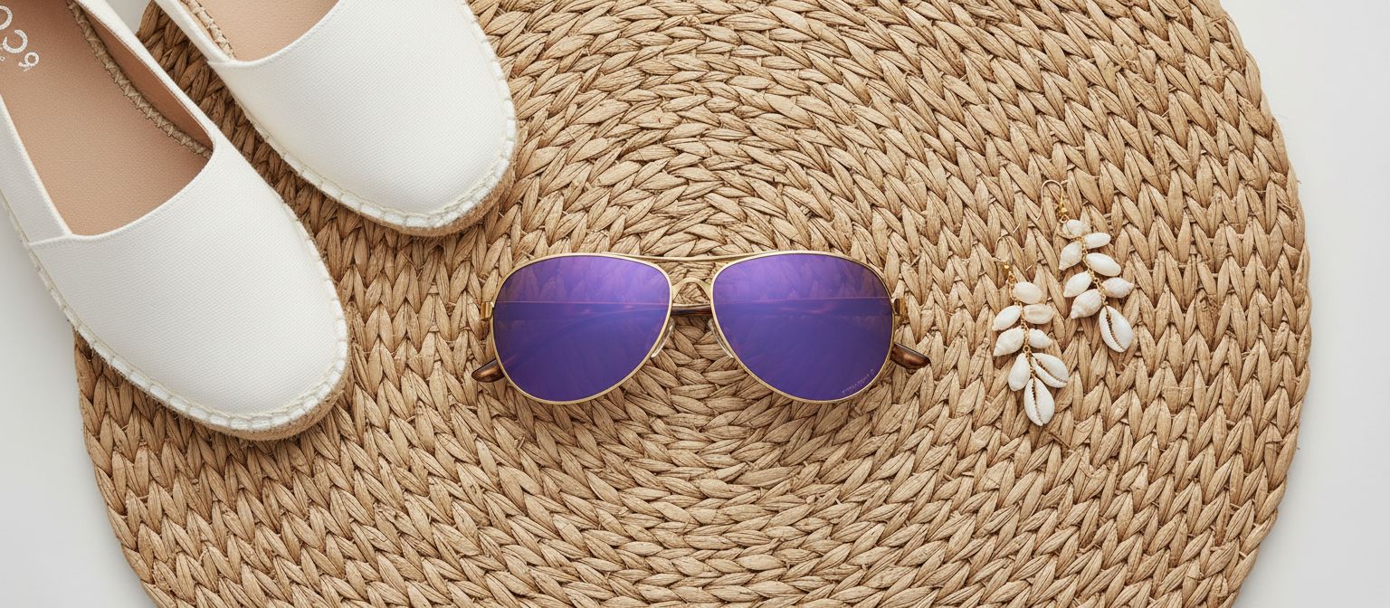 Gray polycarbonate lens aviator sunglasses with metal frame for women — view 7a