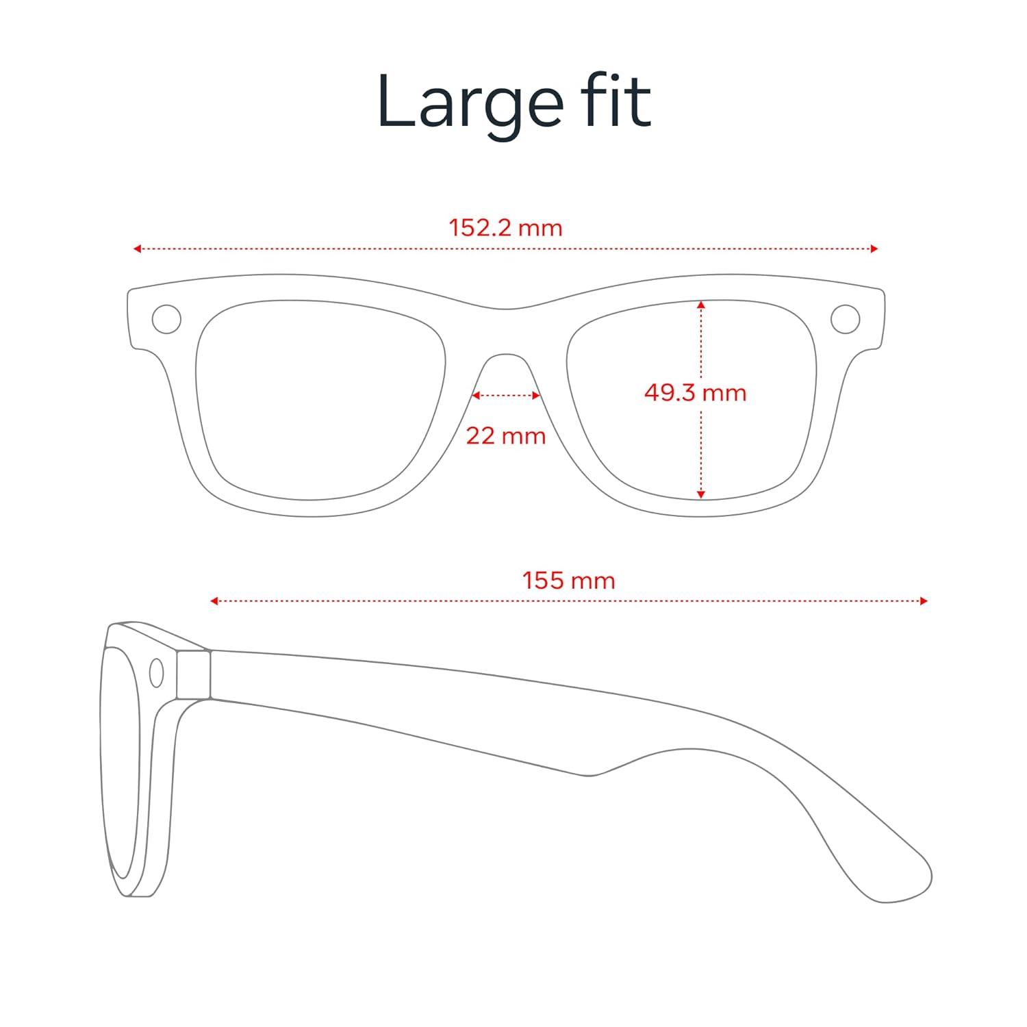 Matte black Wayfarer sunglasses with photochromic grey lenses, front view — view 4