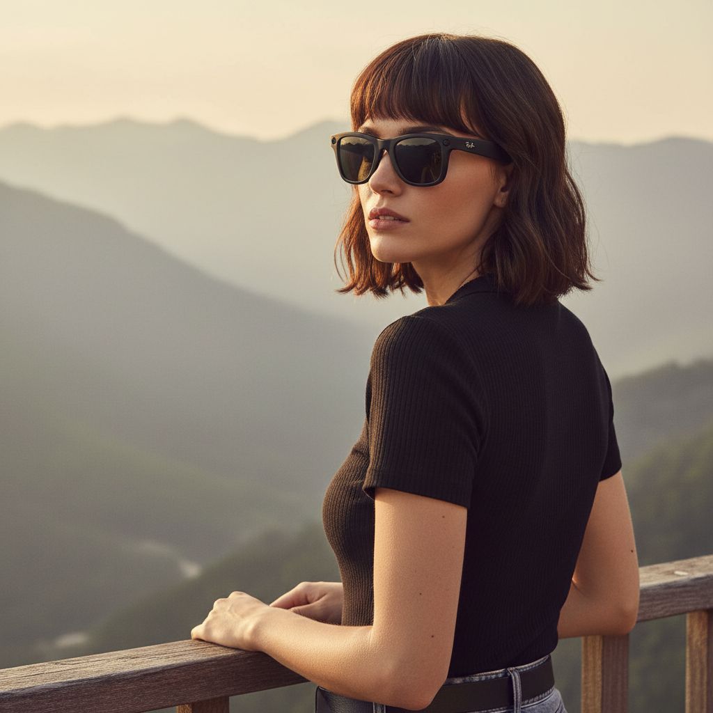 Matte black Wayfarer sunglasses with photochromic grey lenses, front view — view 2