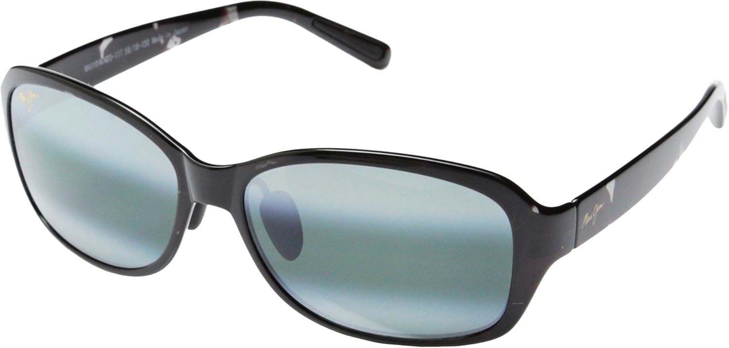 Polarized oversized sunglasses in gray acetate frame, front and side view for beach wear — back