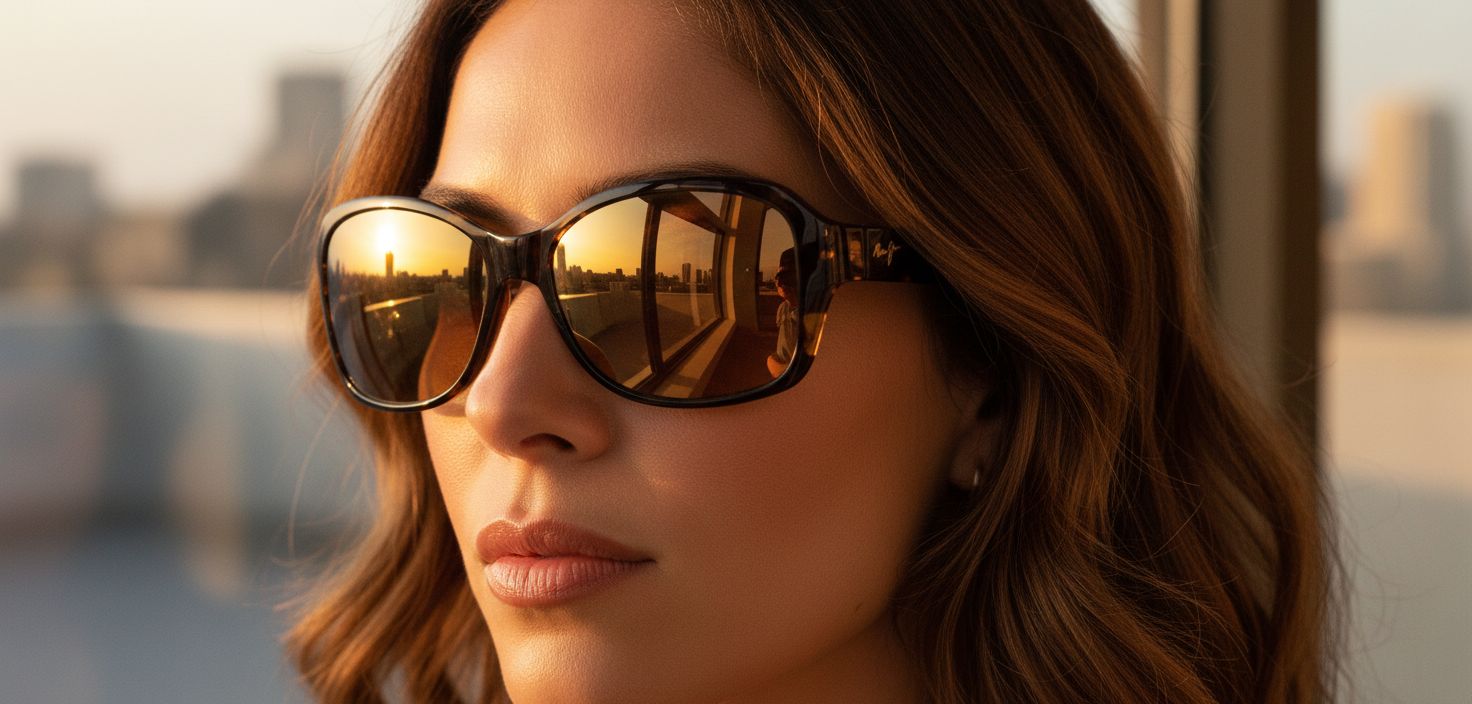 Polarized oversized sunglasses in gray acetate frame, front and side view for beach wear — view 4