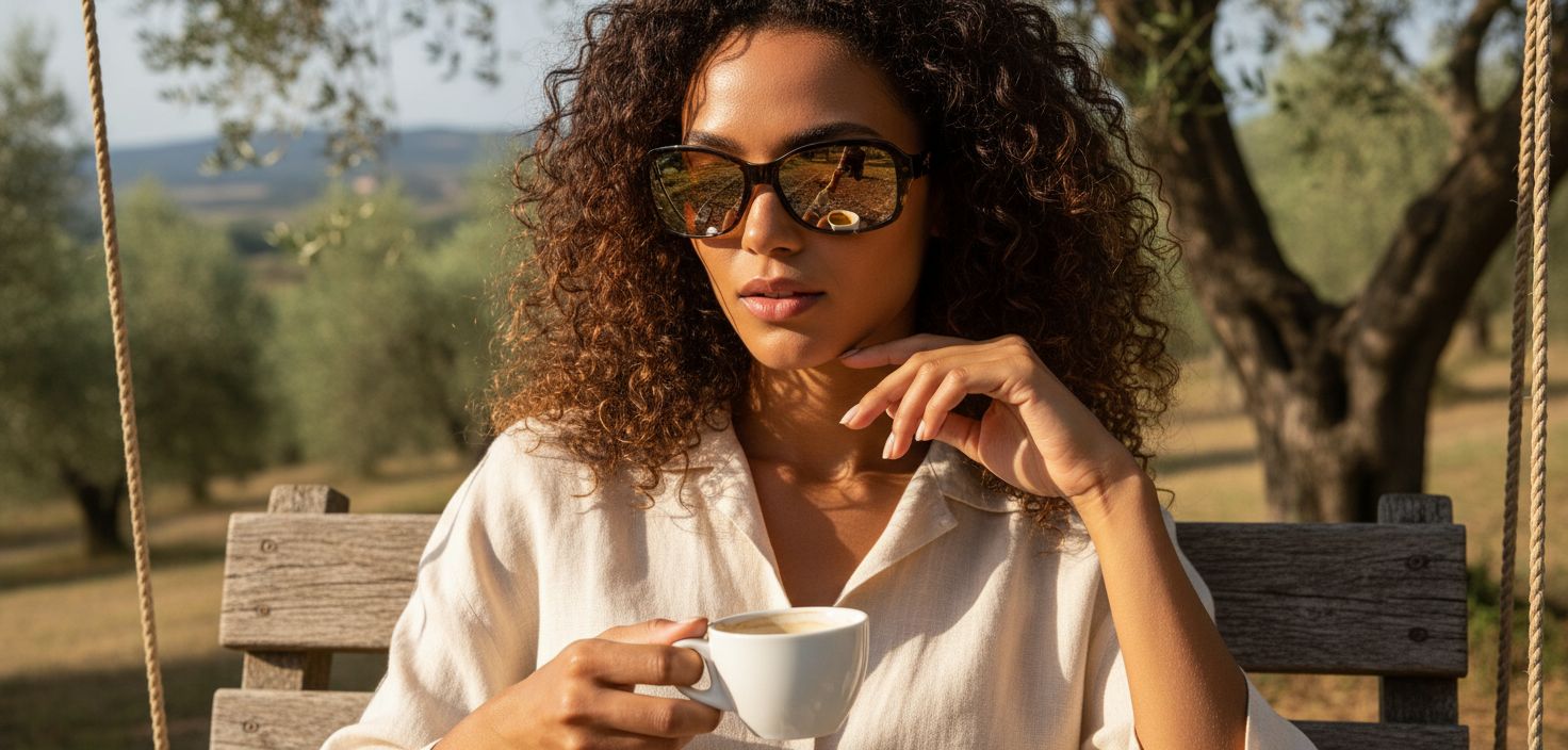 Polarized oversized sunglasses in gray acetate frame, front and side view for beach wear — view 4