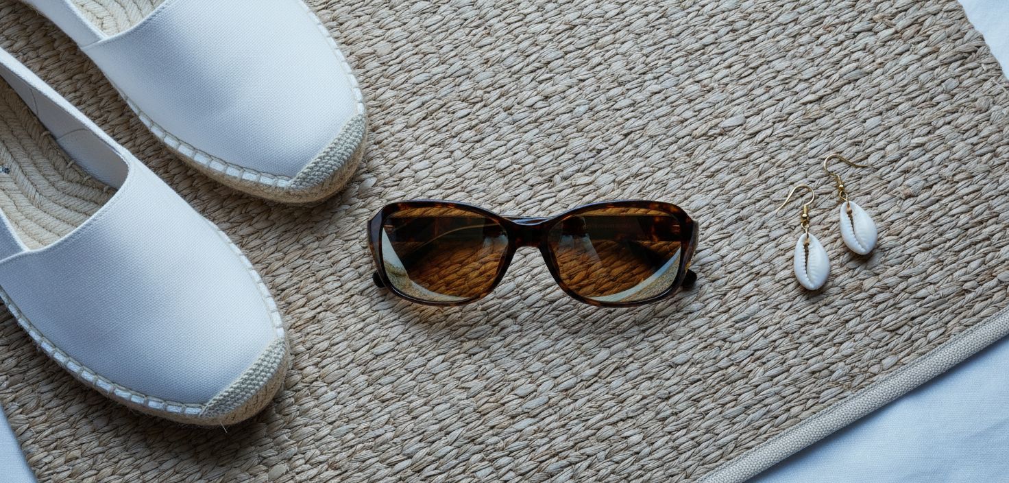 Polarized oversized sunglasses in gray acetate frame, front and side view for beach wear — view 7a