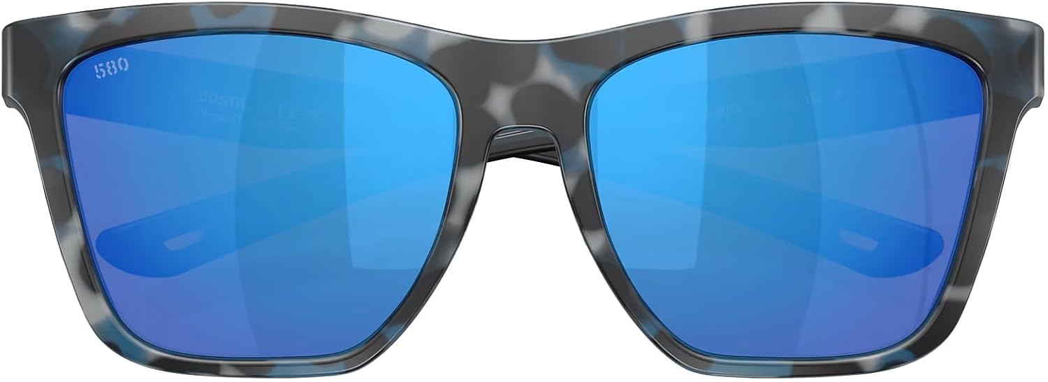 Gray polarized rectangle sunglasses with acetate frame, designed for fishing and water sports — view 3